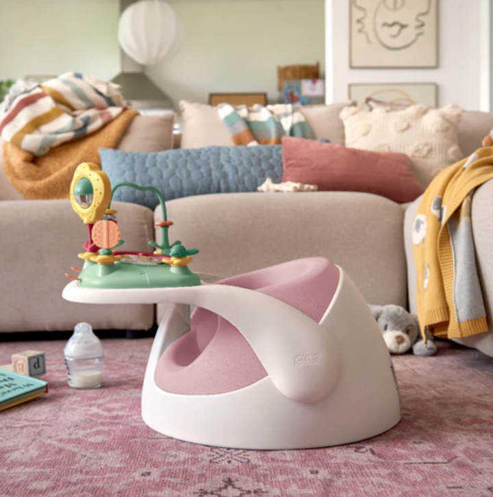 Mamas & Papas Snug Floor Seat with Activity Tray - Blossom