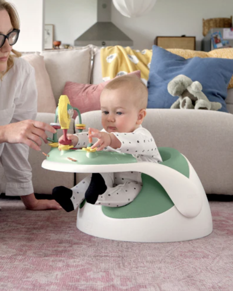 Mamas & Papas Snug Floor Seat with Activity Tray - Eucalyptus