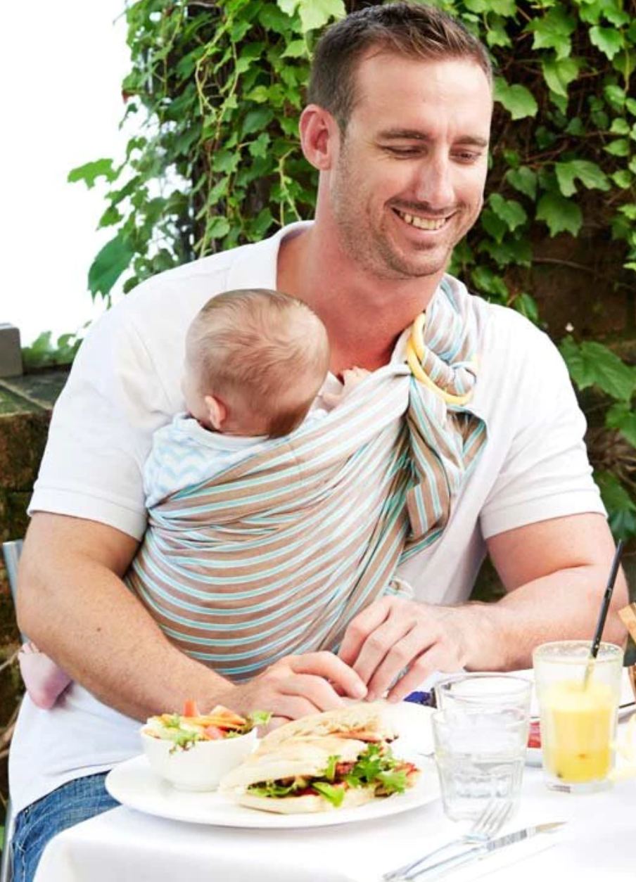 Mamaway Baby Ring Sling Choc Mint Ice Cream