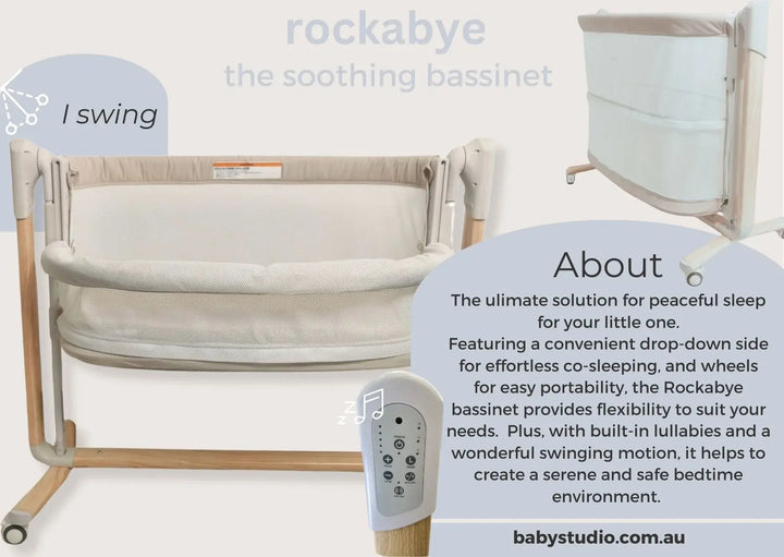 Baby Studio Rockabye - The Soothing Bassinet (mattress included)