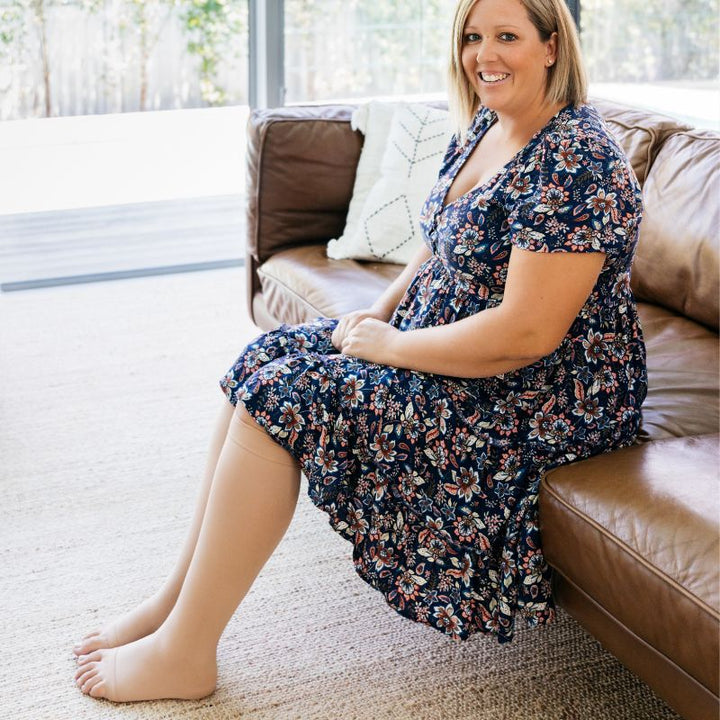 Belly Bands Maternity Compression Stockings - Natural