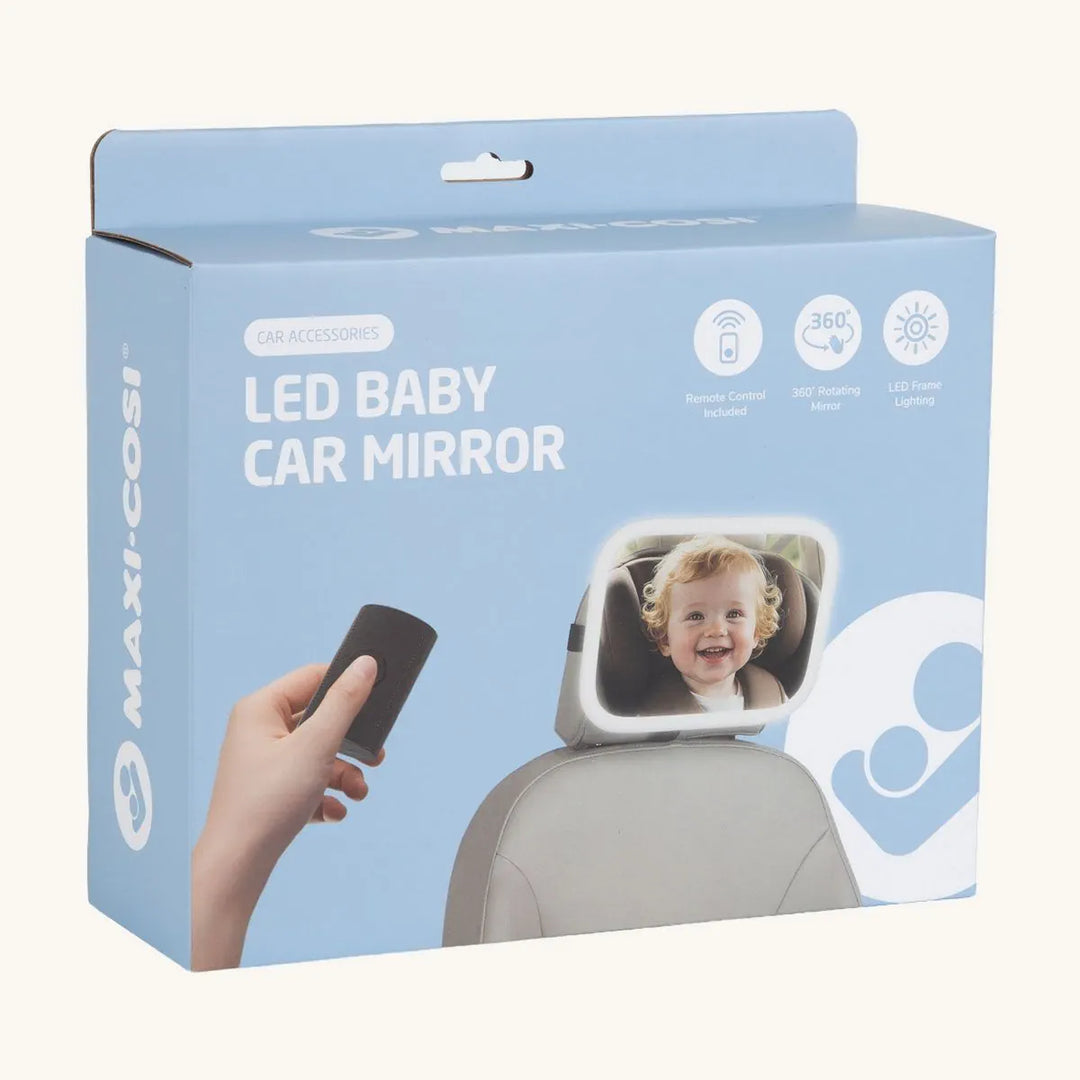 maxi cosi car mirror Maxi Cosi Deluxe Baby Mirror with LED Light – Whole Bubs