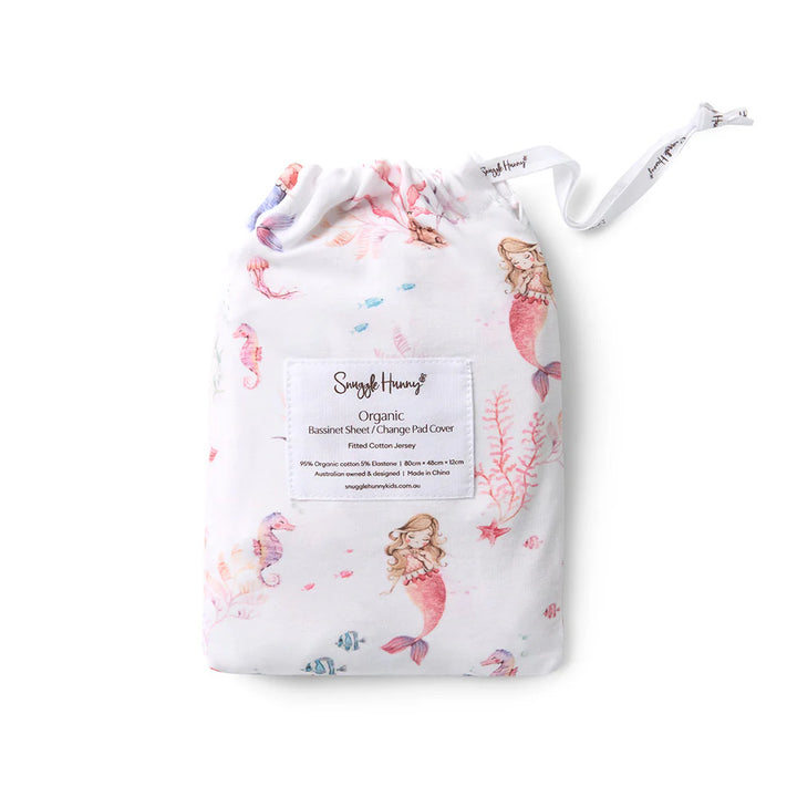 Bassinet Sheet / Change Pad Cover - Mermaid
