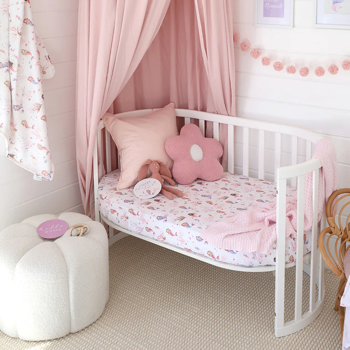 Fitted Cot Sheet - Mermaid