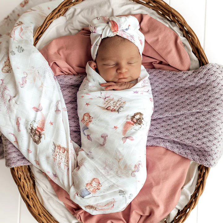 Organic Muslin Wrap - Mermaid
