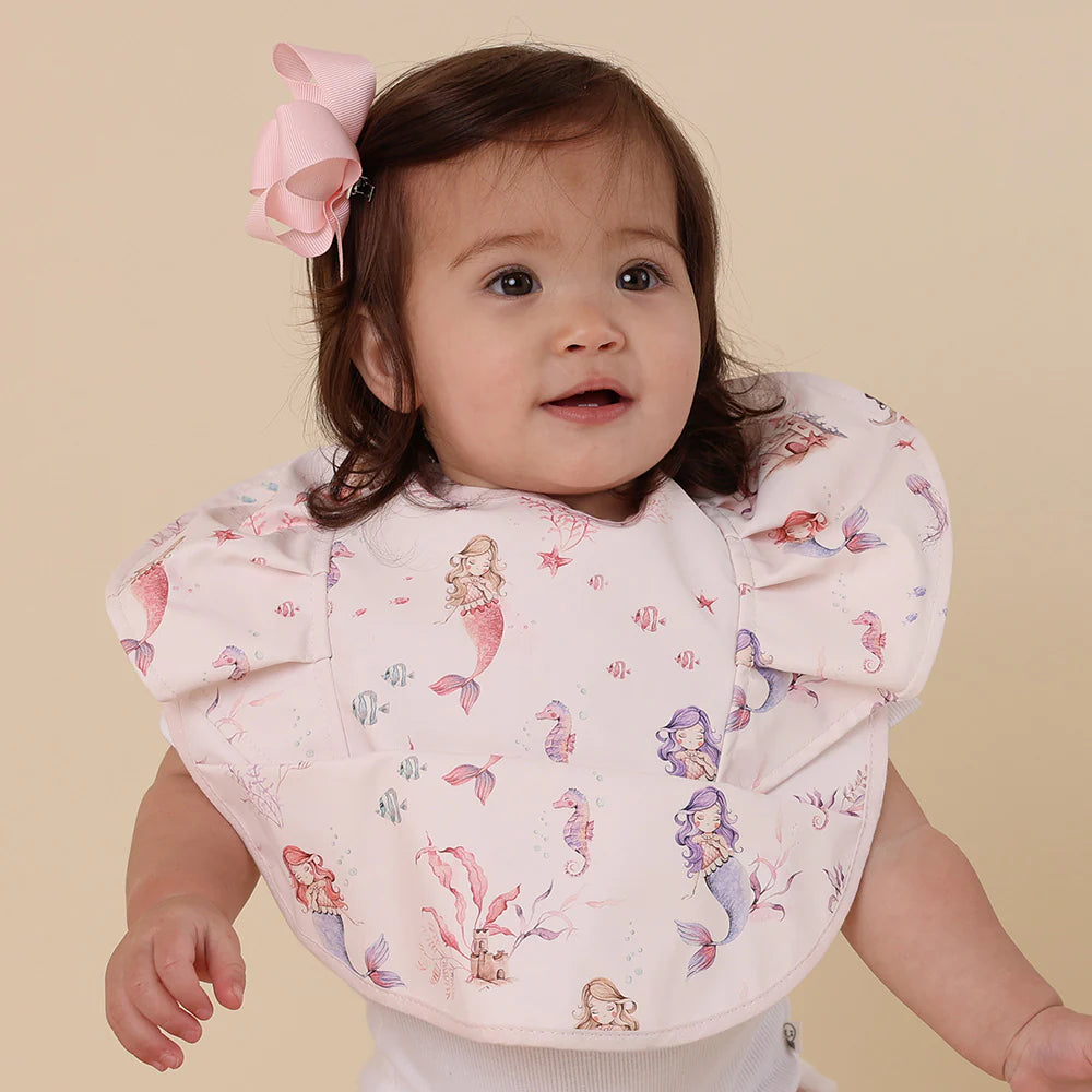 Snuggle Bib Waterproof - Mermaid Frill