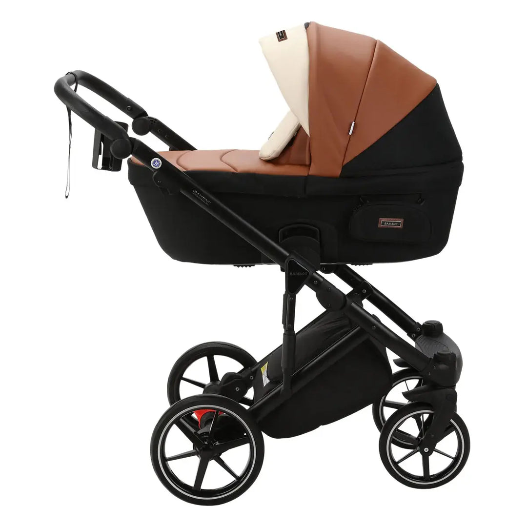 Bambini MILAN² Modern Pram - Black/Tan/Cream