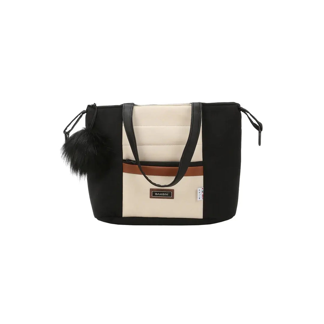 Bambini MILAN² Modern Pram - Black/Tan/Cream