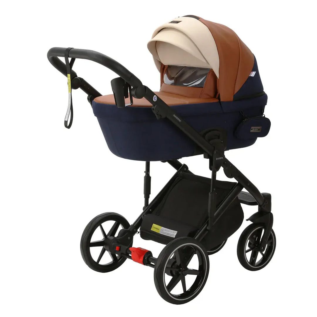 Bambini MILAN² Modern Pram - Blue/Tan/Cream
