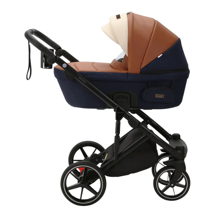 Bambini MILAN² Modern Pram - Blue/Tan/Cream