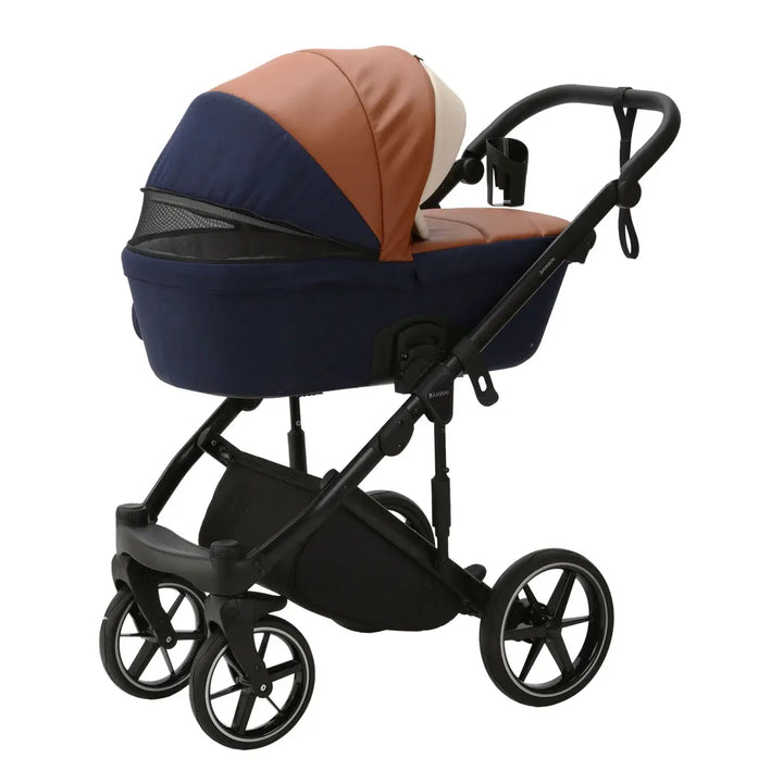 Bambini MILAN² Modern Pram - Blue/Tan/Cream