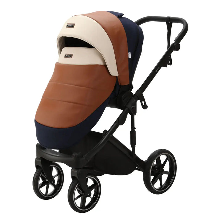Bambini MILAN² Modern Pram - Blue/Tan/Cream