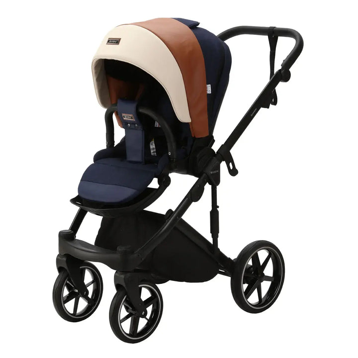 Bambini MILAN² Modern Pram - Blue/Tan/Cream