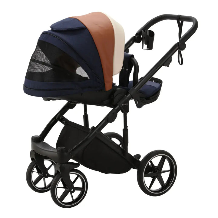 Bambini MILAN² Modern Pram - Blue/Tan/Cream