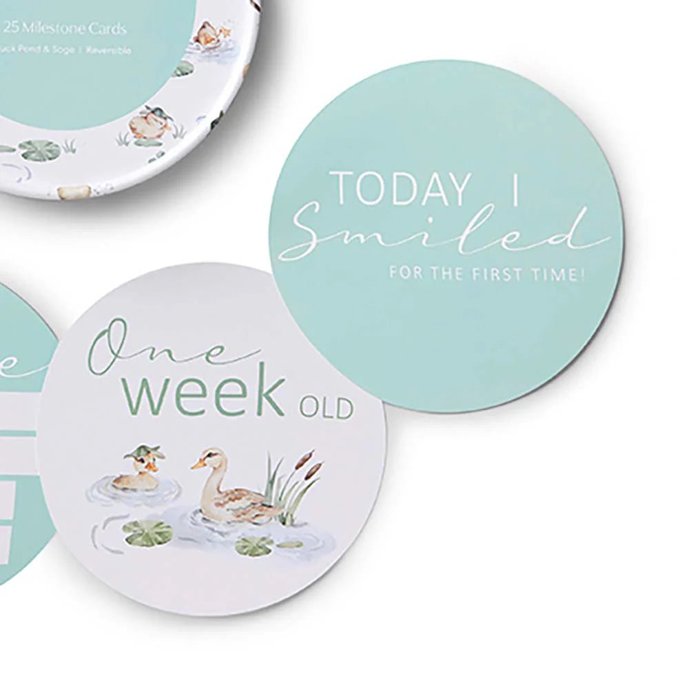 Reversible Milestone Cards - Duck Pond & Sage