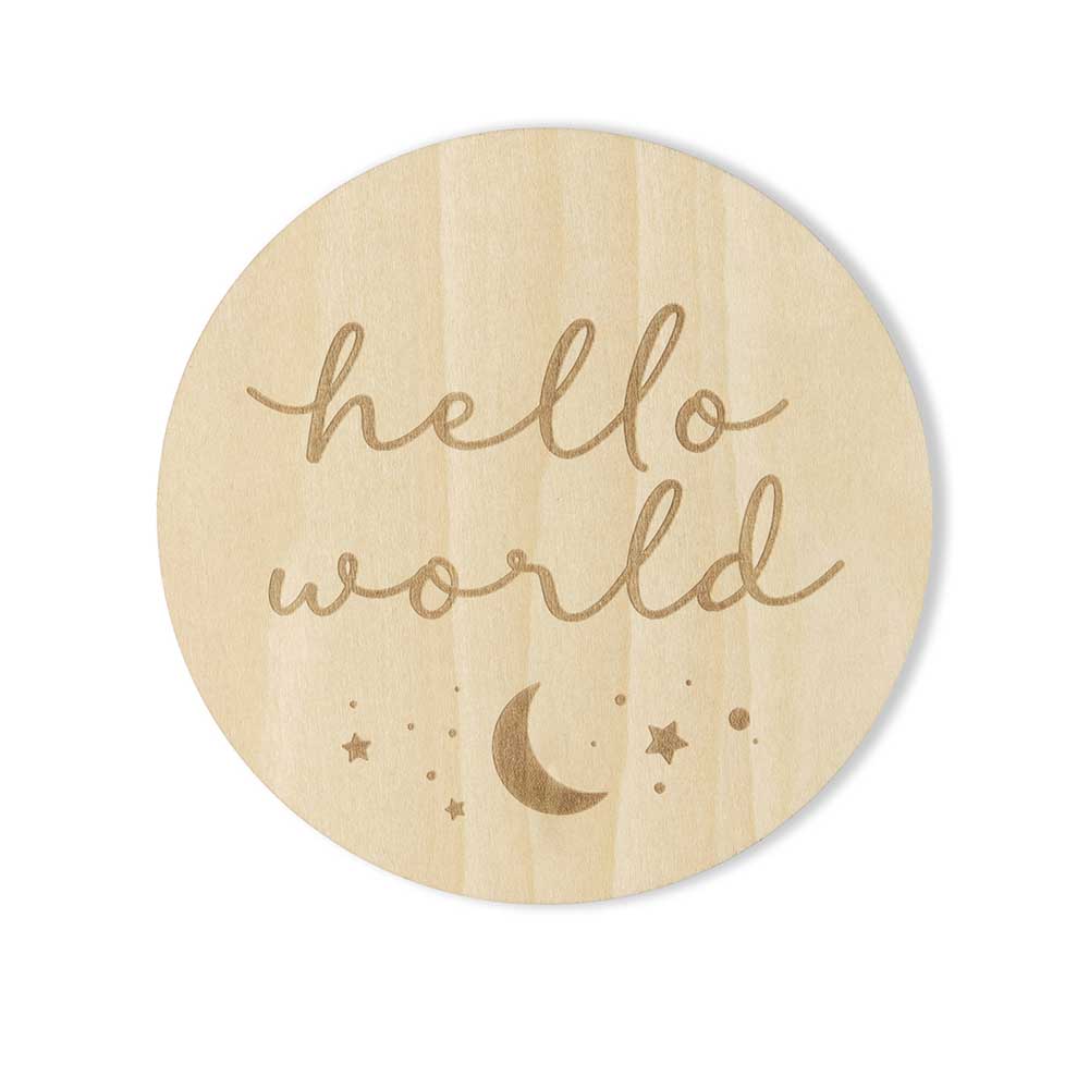 Snuggle Hunny Sun & Moon Wooden Milestone Cards