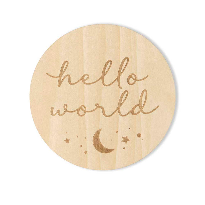 Snuggle Hunny Sun & Moon Wooden Milestone Cards
