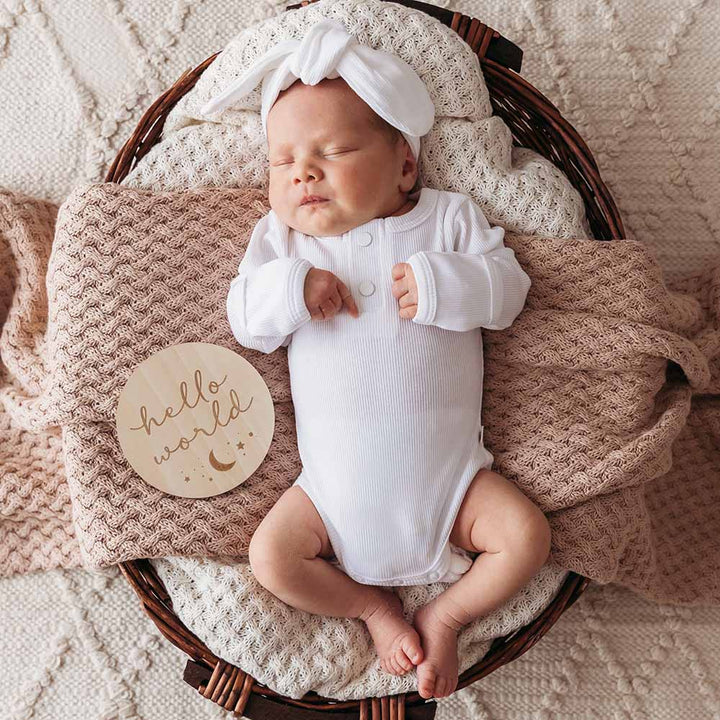 Snuggle Hunny Sun & Moon Wooden Milestone Cards