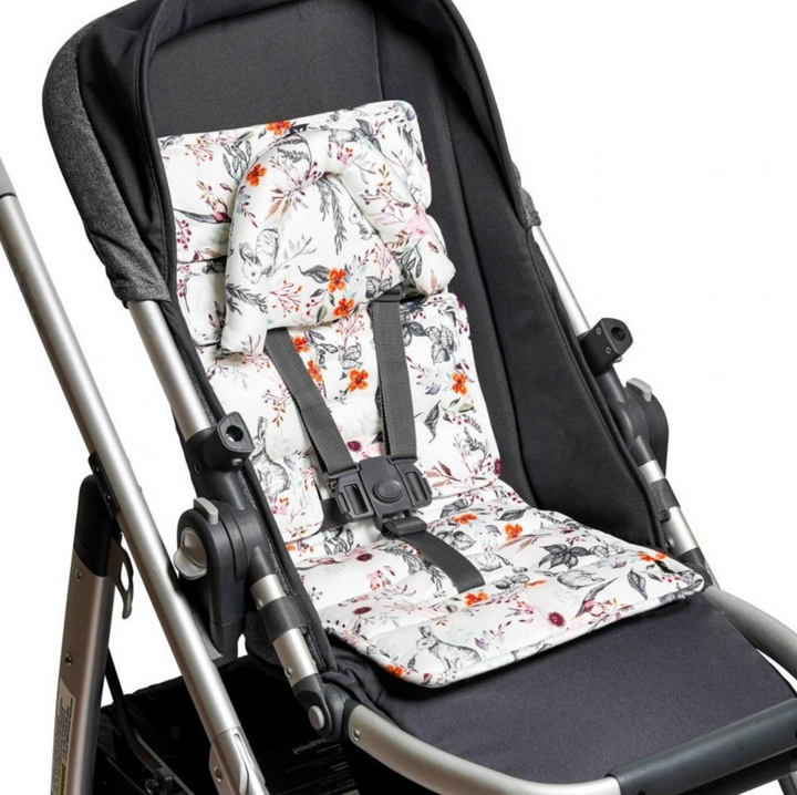 Outlookbaby Pram Liner with built in head support ENCHANTED BUNNIES
