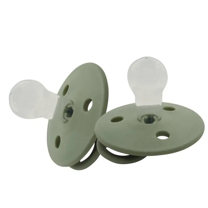 Mininor Pacifier/Dummy Silicone 2 pack-WILLOW GREEN