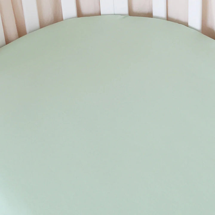 Snuggle Hunny Organic Fitted Cot Sheet - Mint