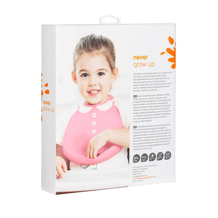 MAKE MY DAY BIB - PETER PAN PINK