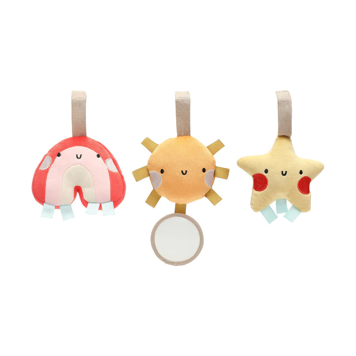 PEARHEAD STROLLER TOY SET OF 3 - RAINBOW