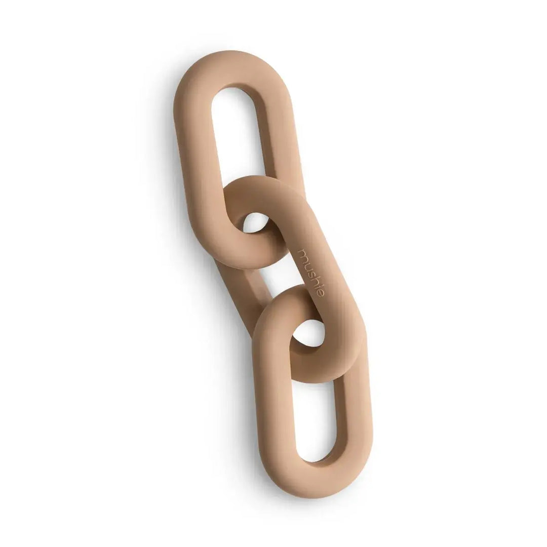 Mushie Links Teether NATURAL