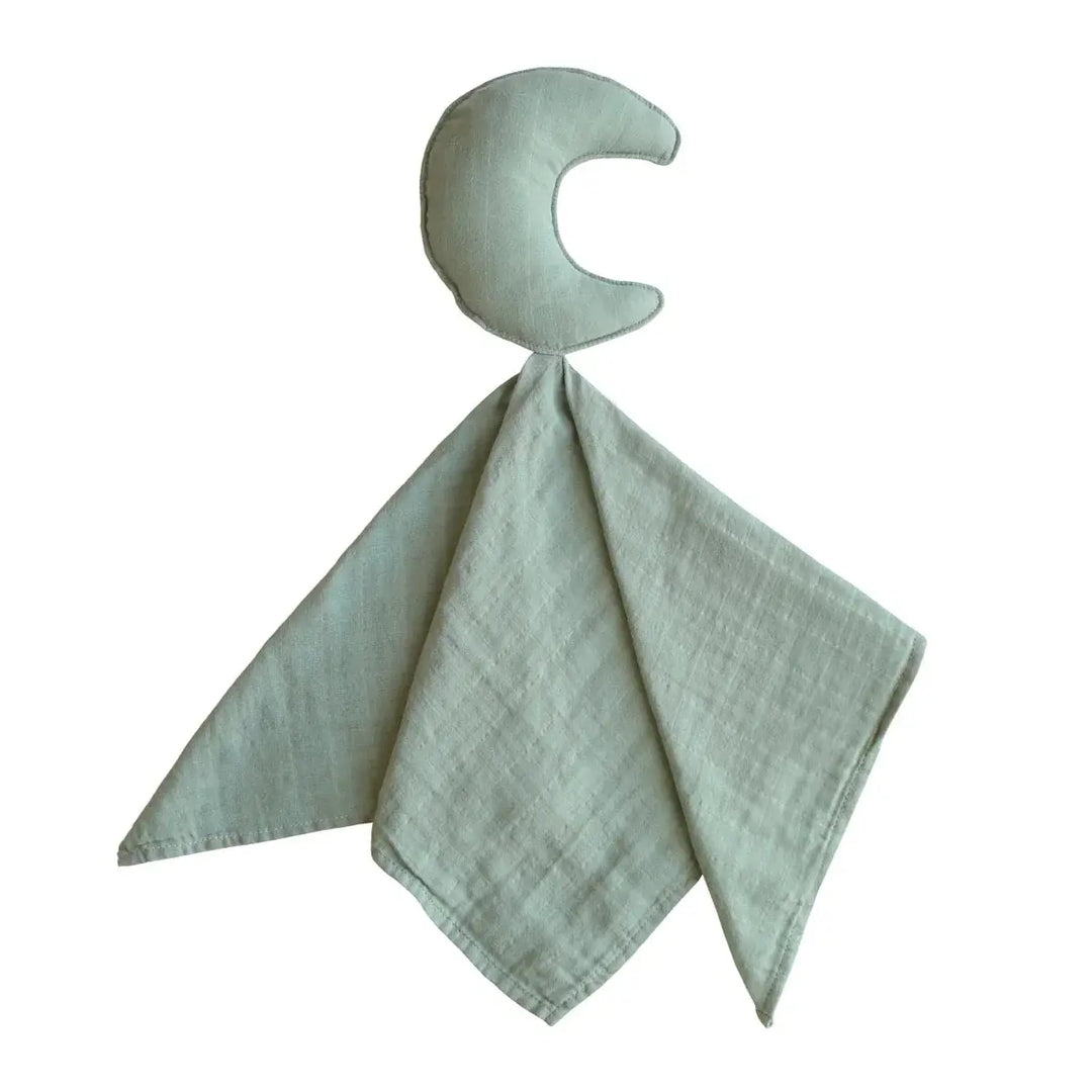 Mushie Lovey Blanket Moon ROMAN GREEN - 100% organic cotton
