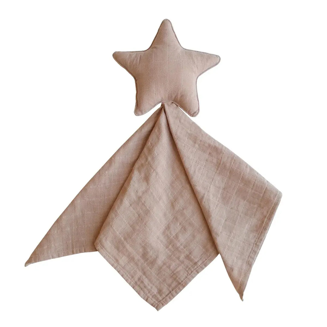Mushie Lovey Blanket Star NATURAL - 100% organic cotton