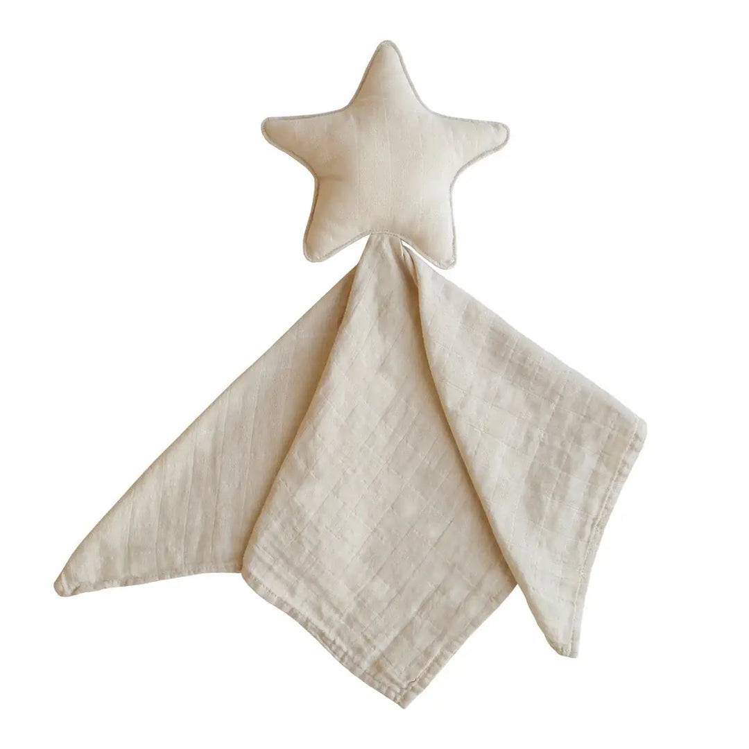 Mushie Lovey Blanket Star FOG - 100% organic cotton