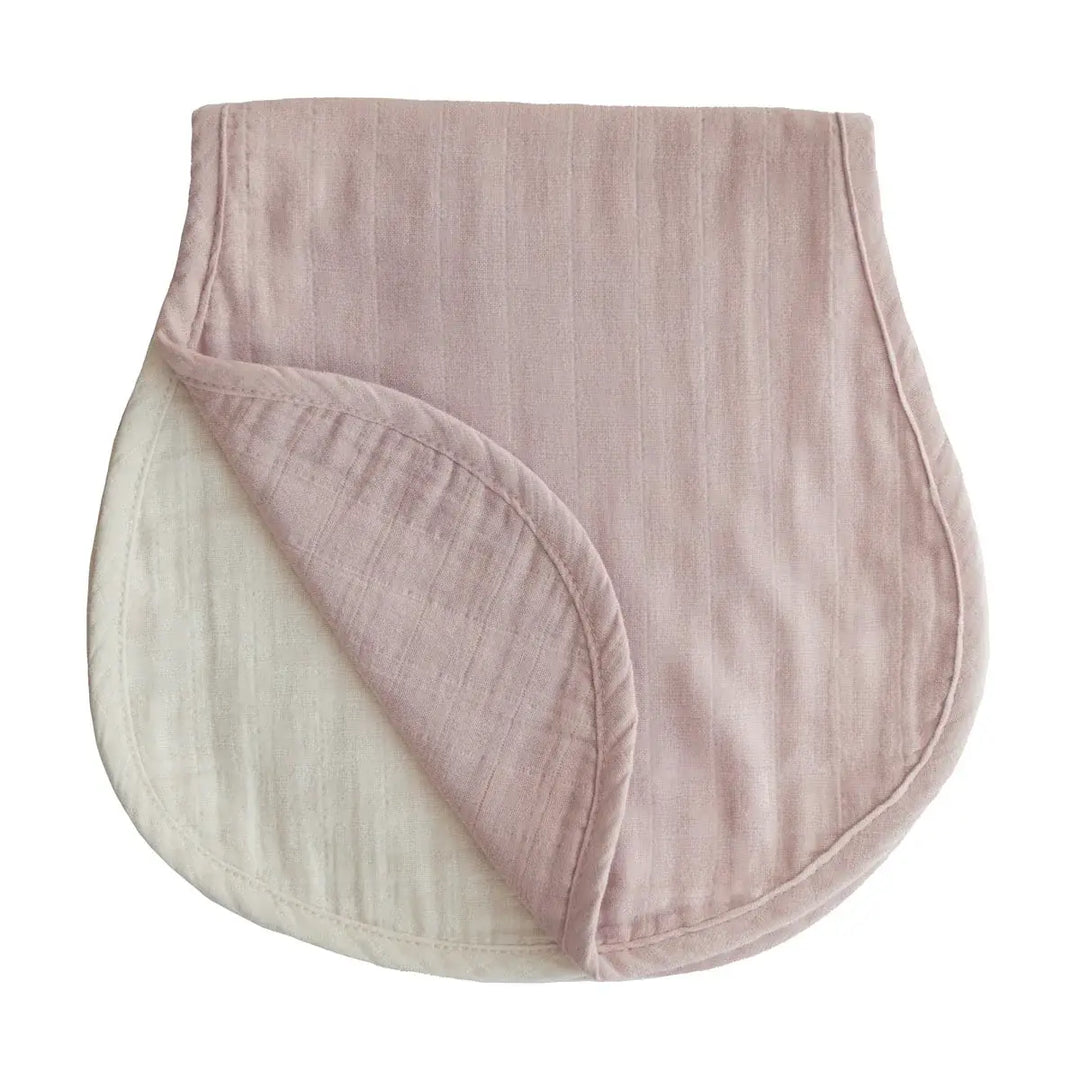 Mushie Burp Cloths BLUSH and FOG
