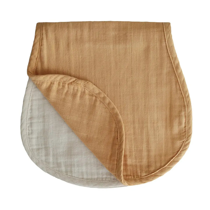 Mushie Burp Cloths YELLOW and FOG