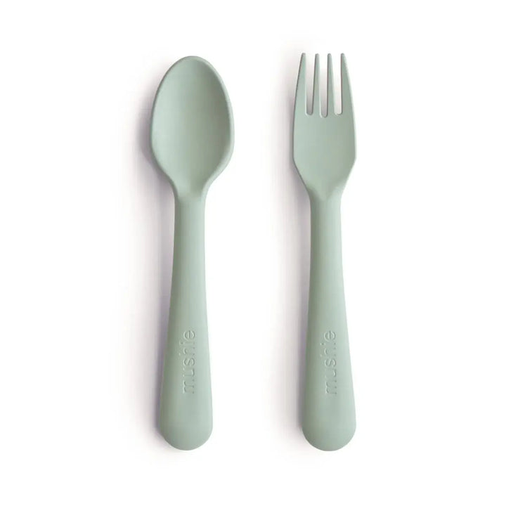 Mushie Fork & Spoon SAGE