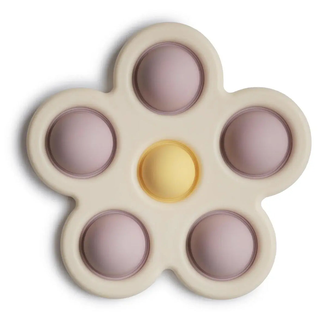 Mushie Flower Press SOFT LILAC/PALE DOAFFODIL/IVORY