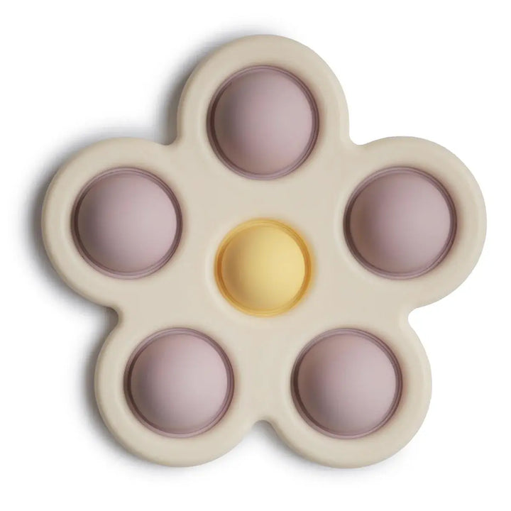 Mushie Flower Press SOFT LILAC/PALE DOAFFODIL/IVORY