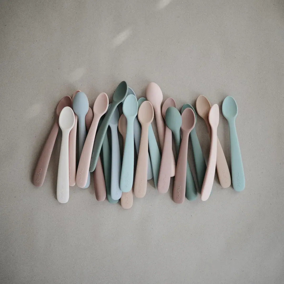 Mushie Spoons 2pc DRIED THYME and NATURAL