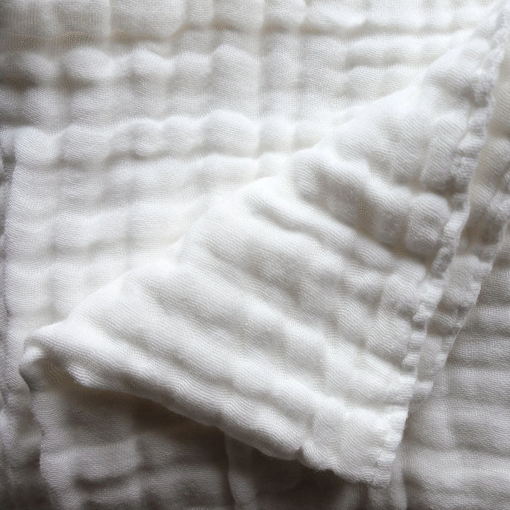 Fibre For Good Organic Cotton Baby Muslin Wrap - White