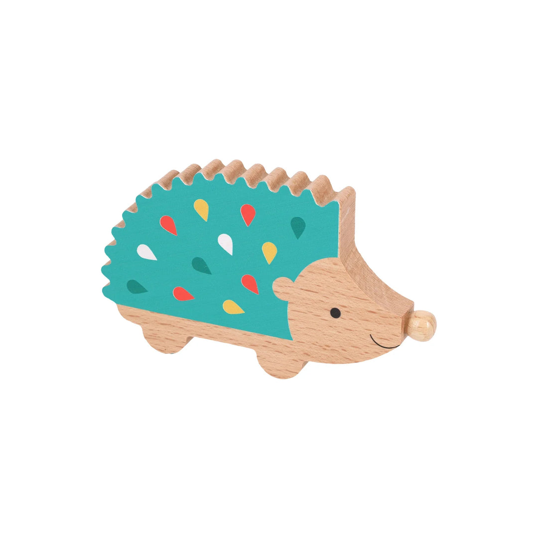 Petit Collage Happy Hedgehog Percussion Instrument Green