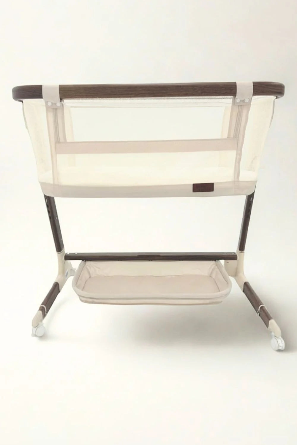 Babystudio Dream Glider Bedside Sleeper – Auto Motion Bassinet | Wood Grain