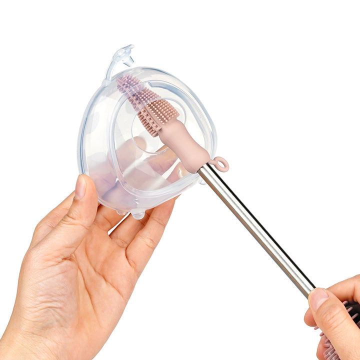 Haakaa Double-Ended Silicone Brush-Blush