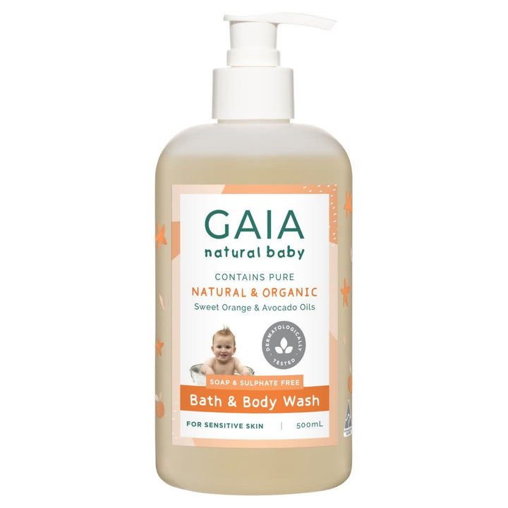 Gaia Natural Baby Bath & Body Wash 500ml