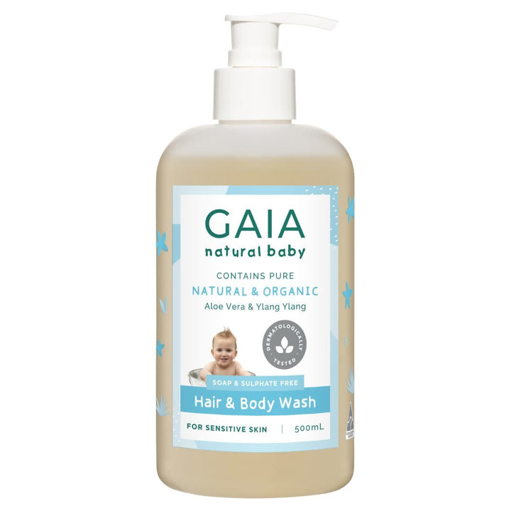 Gaia Natural Baby Hair & Body Wash 500ml