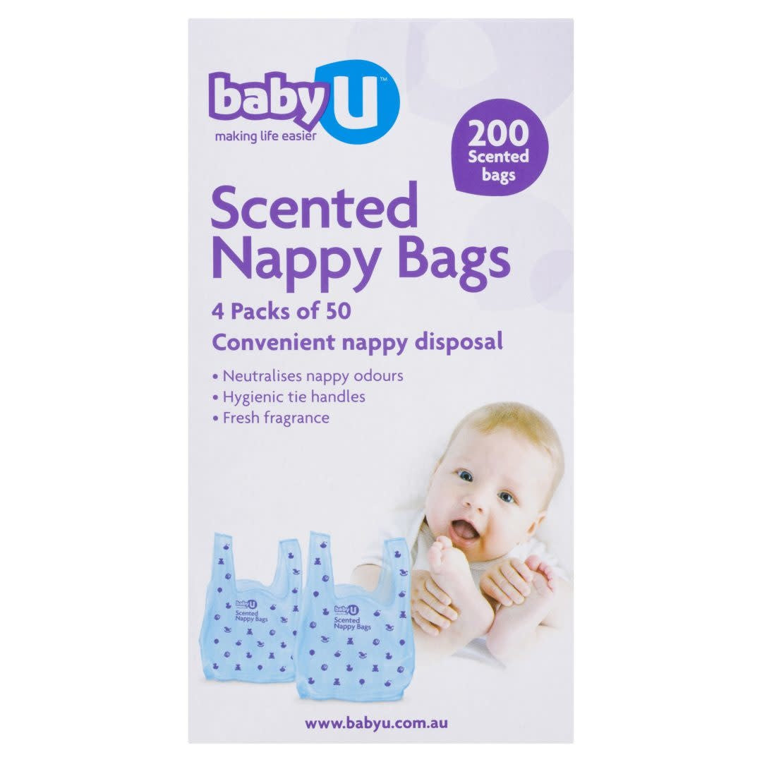 BabyU Scented nappy bag 200pk