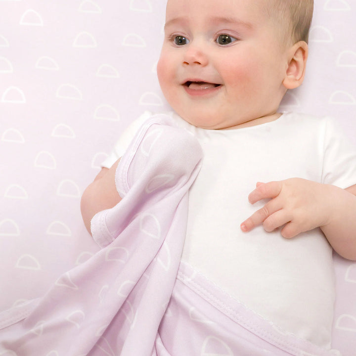 Bubba Blue Nordic 2pk Jersey Wrap Peach/Lilac