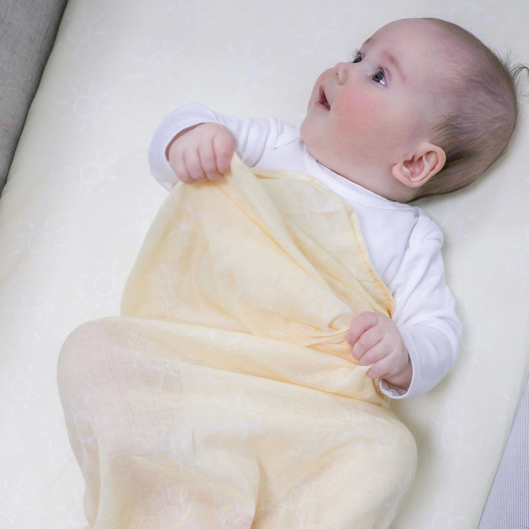 Bubba Blue Nordic 3pk Muslin Wraps - Vanilla/Latte