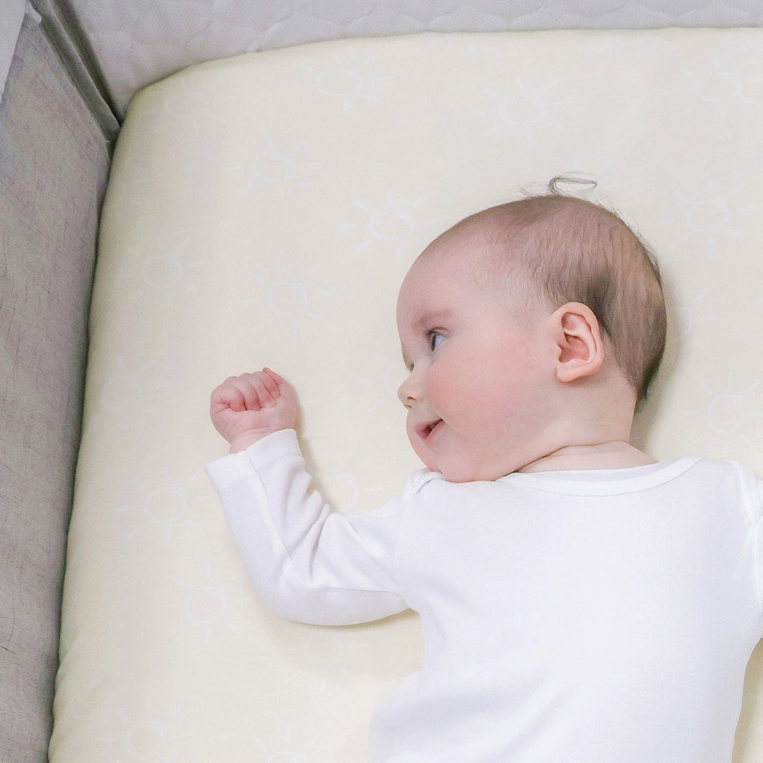 Bubba Blue Nordic 2pk Jersey Co-sleeper Fitted Sheets Vanilla/Latte