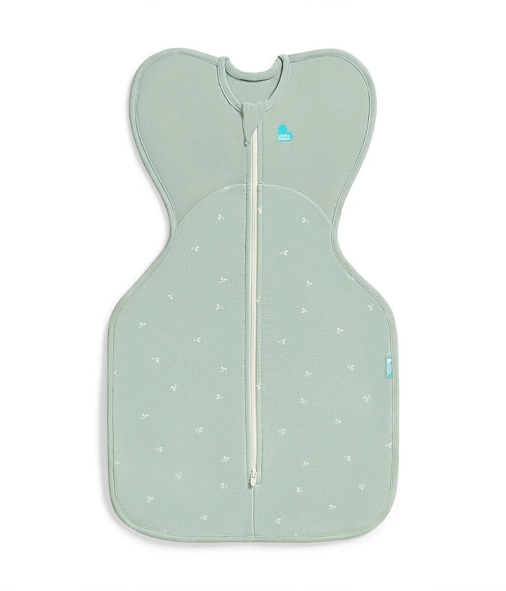 Swaddle Up 1.5Tog Cotton Fleece - Olive Twigs