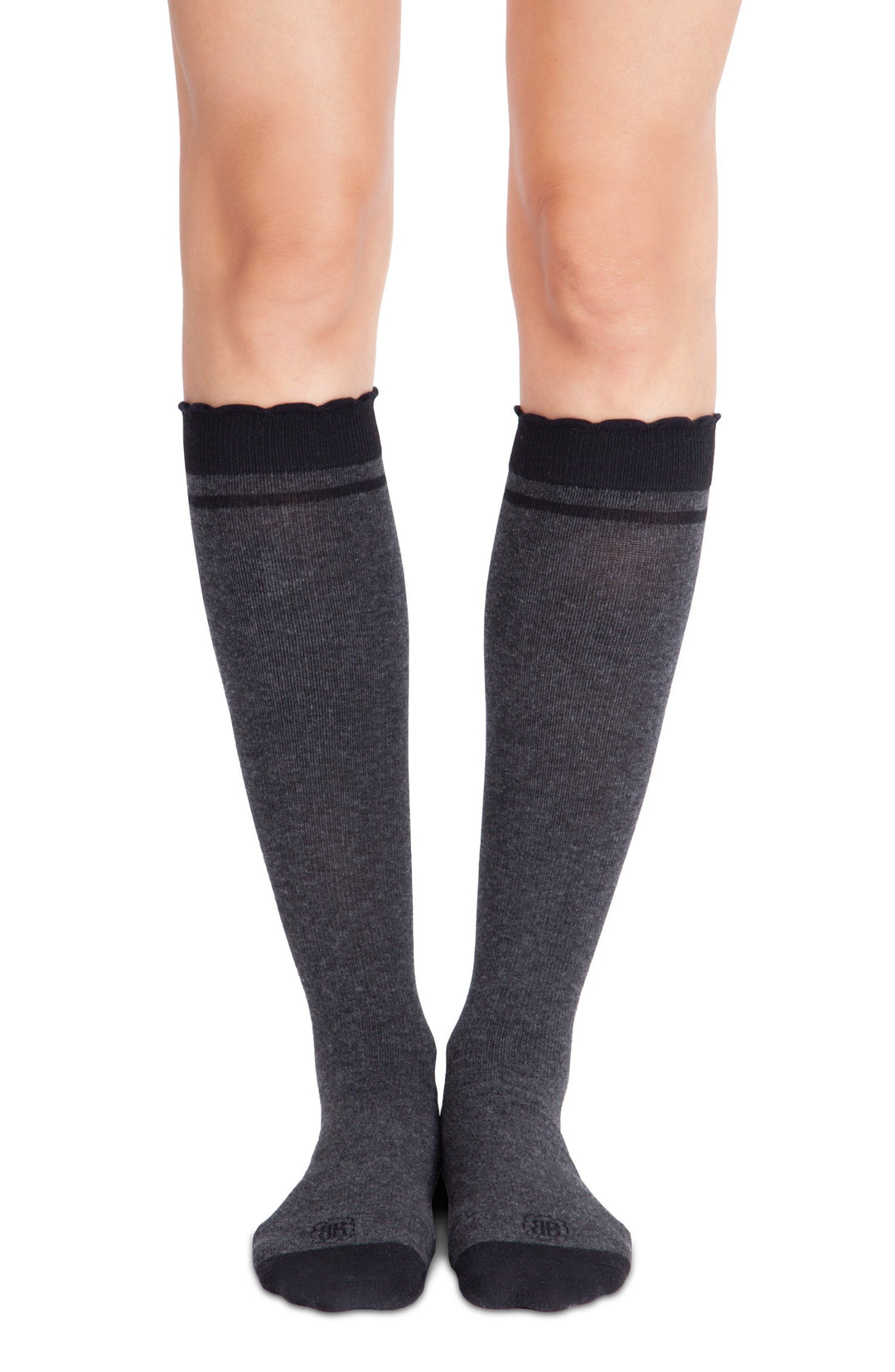 Compression Socks 15-20mmHg  Size2(Shoe size 8-11) - Charcoal