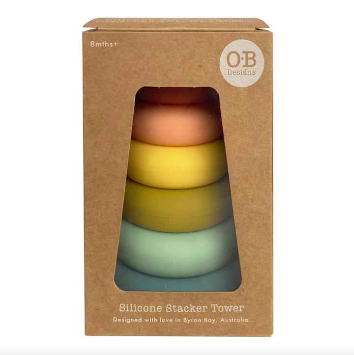 OB designs Silicone Stacker Tower | Cherry